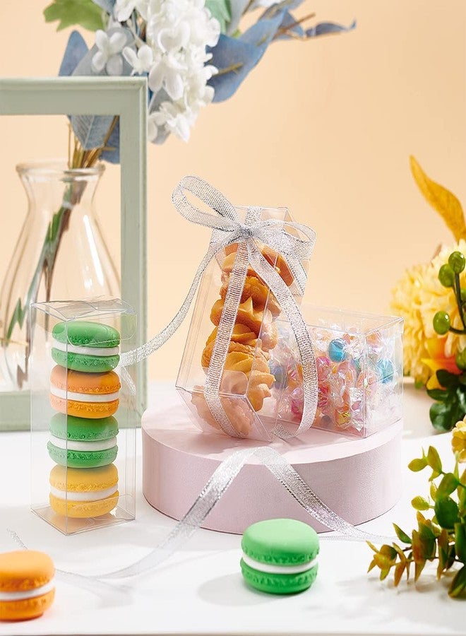 BENECREAT 20PCS Clear Wedding Favour Boxes 4x2x2inch Rectangle PVC Transparent Gift Boxes for Candy Chocolate Valentine - Image 5